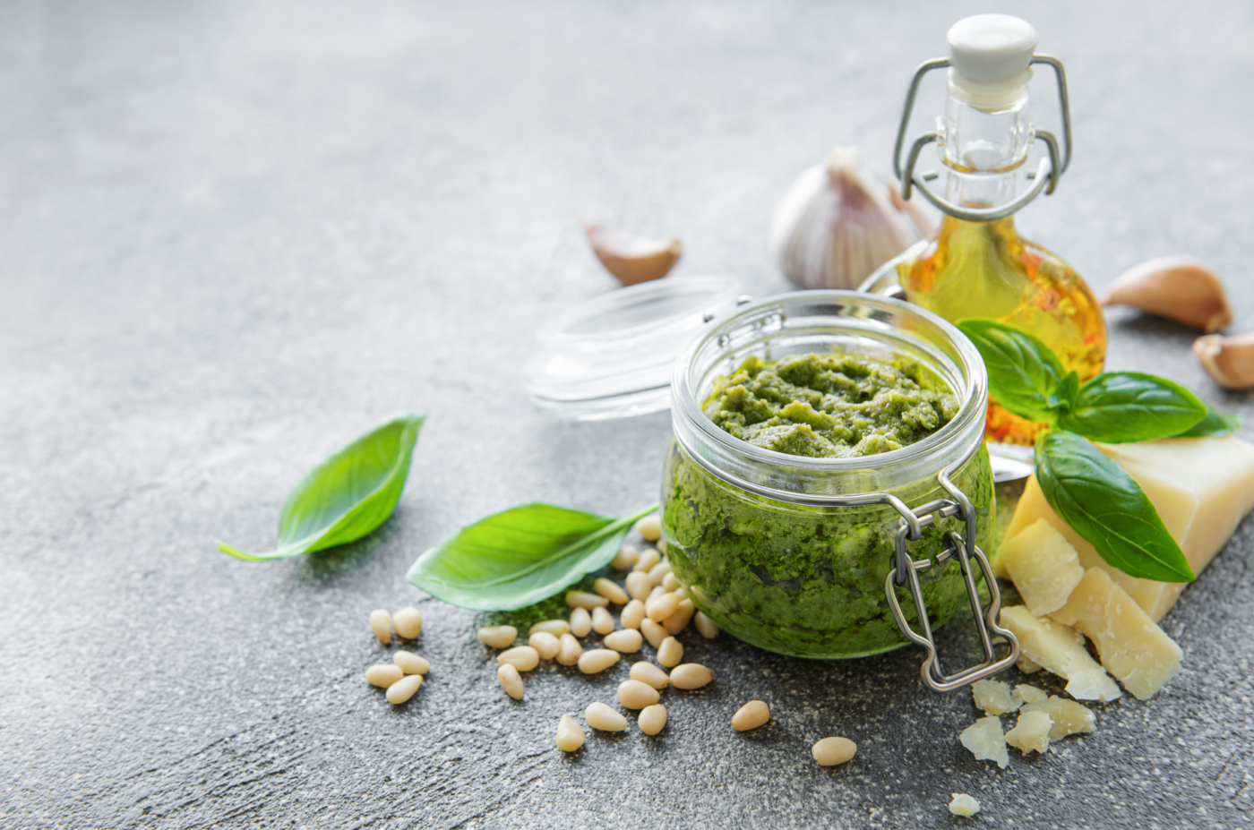 Ingredients for pesto