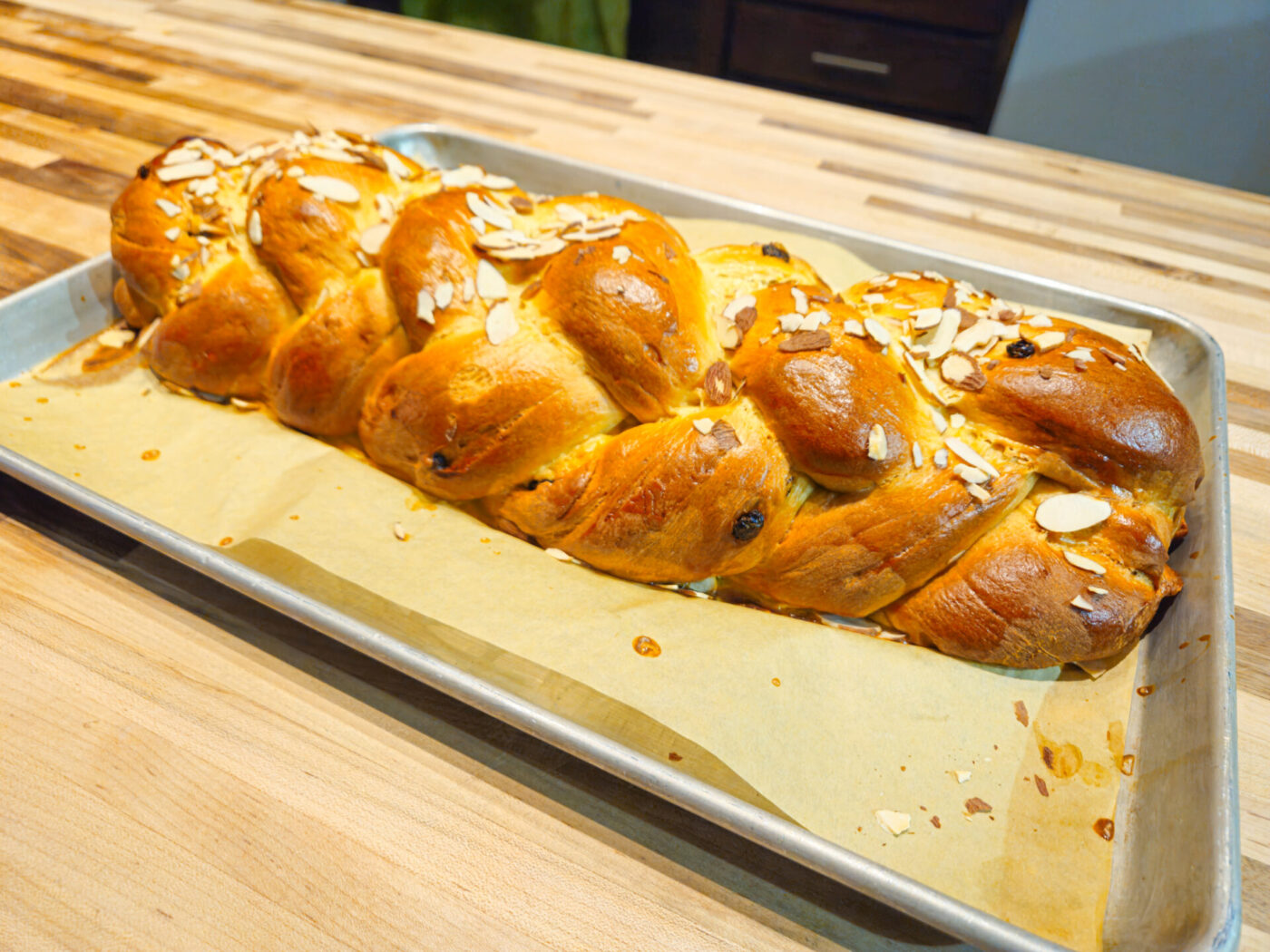 Sweet Czech Christmas Bread Vanocka - baking-2