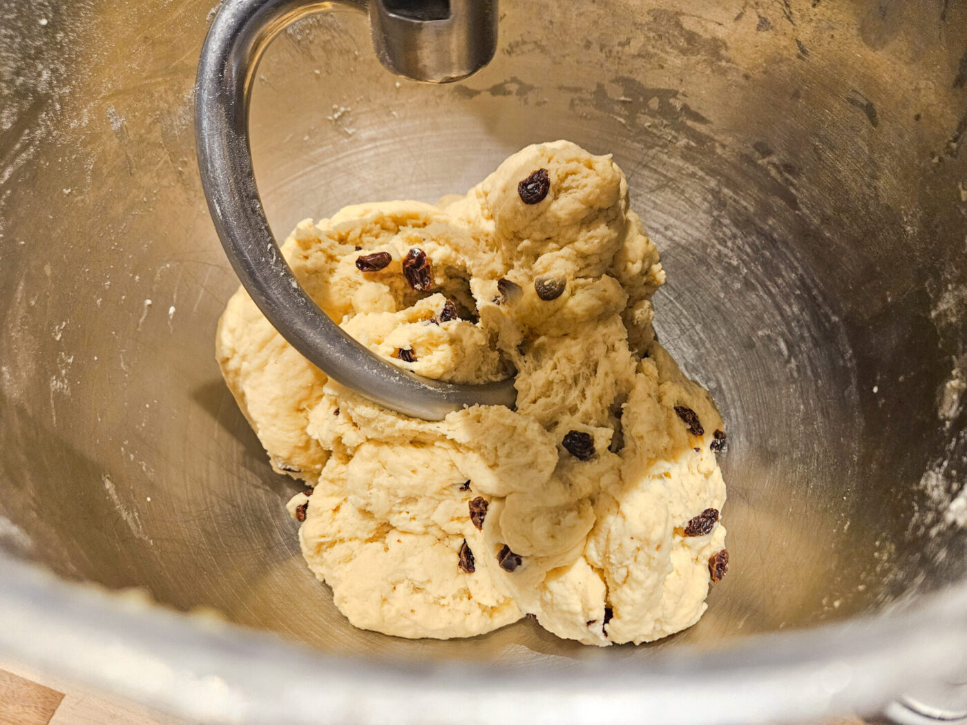 Sweet Czech Christmas Bread Vanocka - dough-10