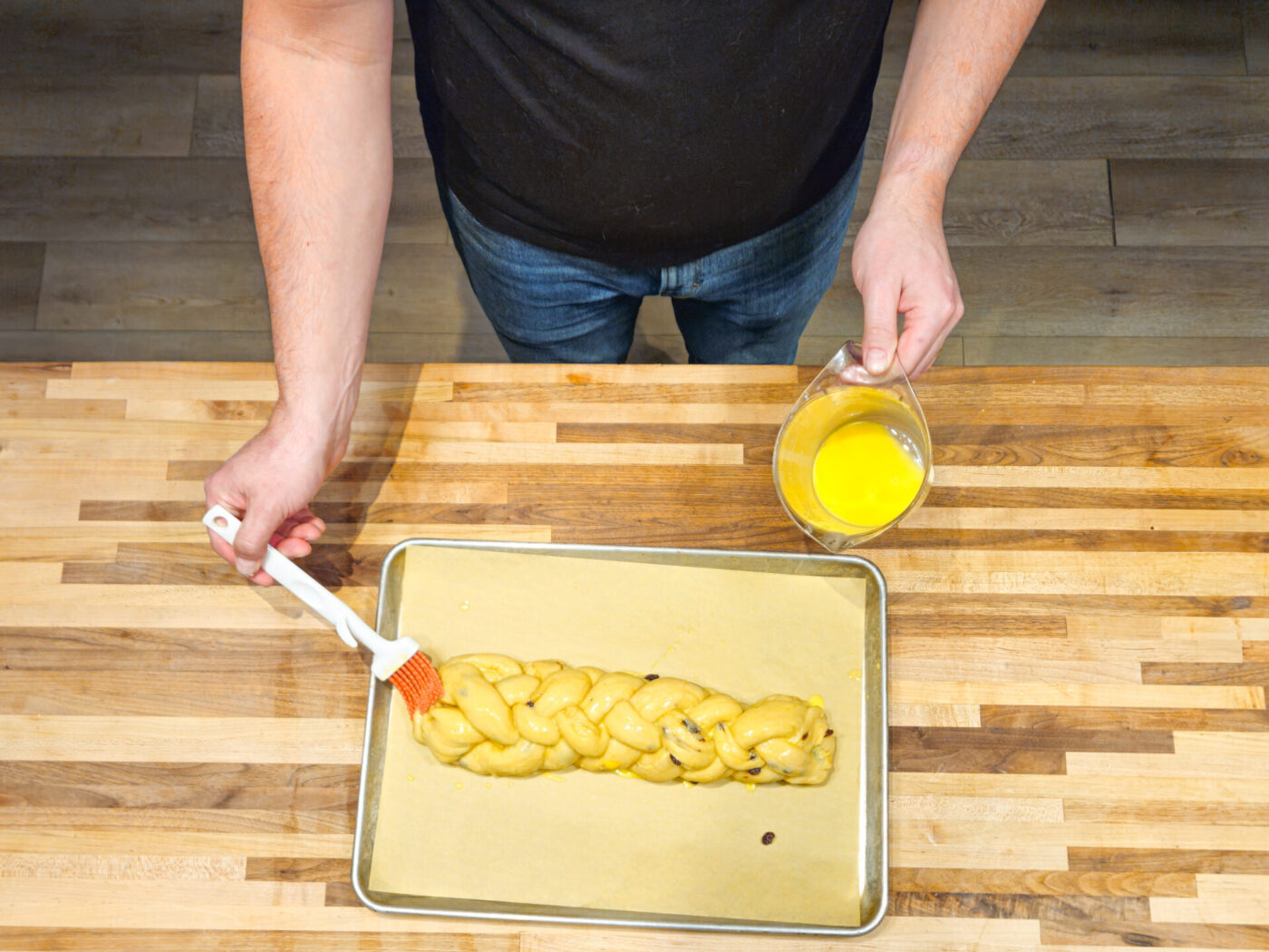 Sweet Czech Christmas Bread Vanocka - proofing-1