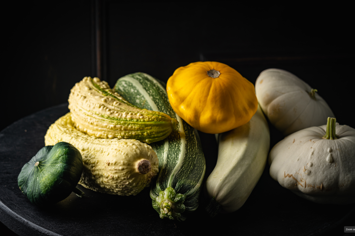 Assorted Summer squash,  types of squash