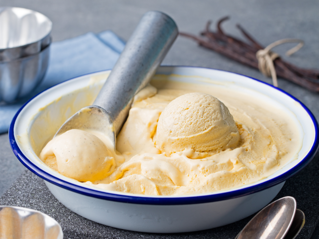 homemade vanilla ice cream