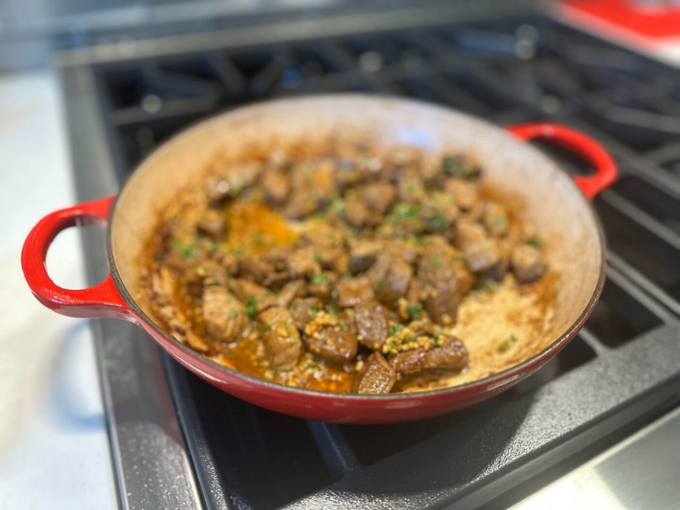 Recipe image Garlic Steak Bites