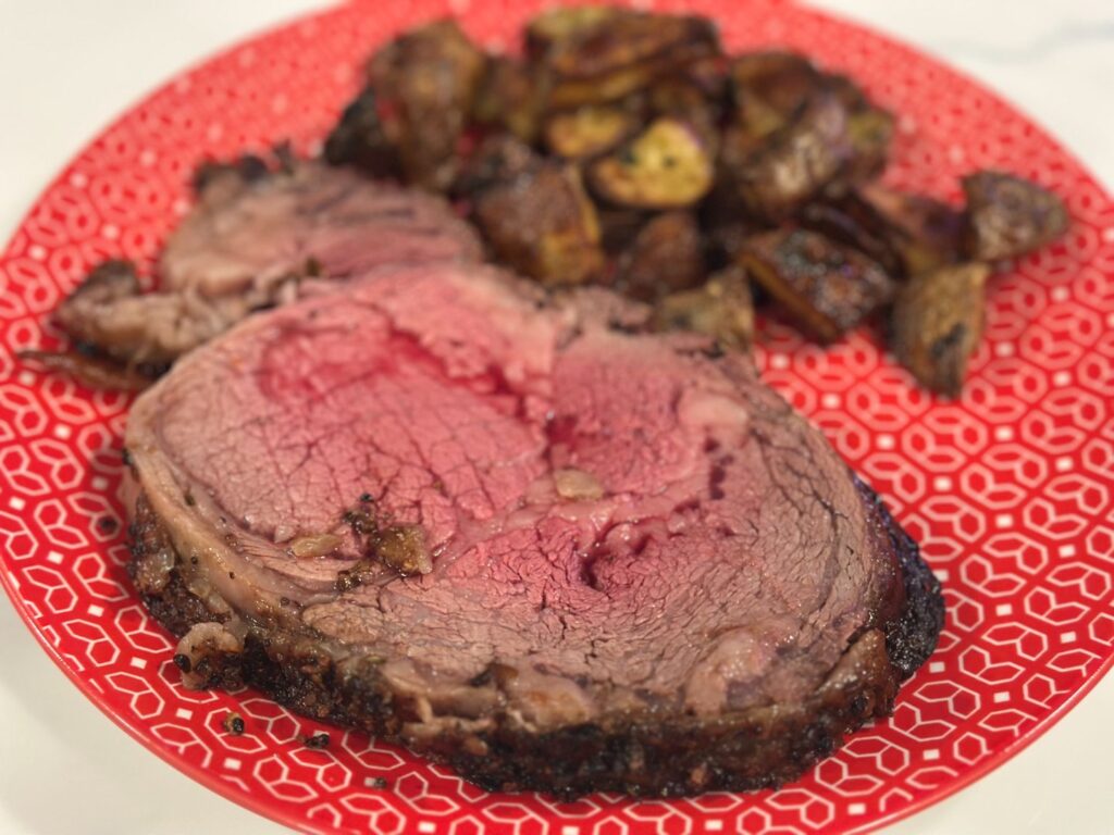 Prime Rib on the plate